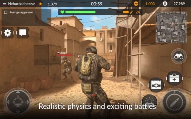 Đồ họa chân thực của Code Of War: Shooter Online cho Mac