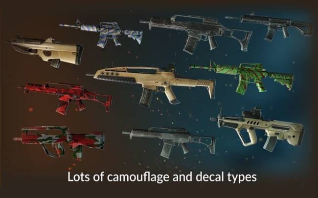 Code Of War: Shooter Online cho Mac có vô số đồ ngụy trang vũ khí