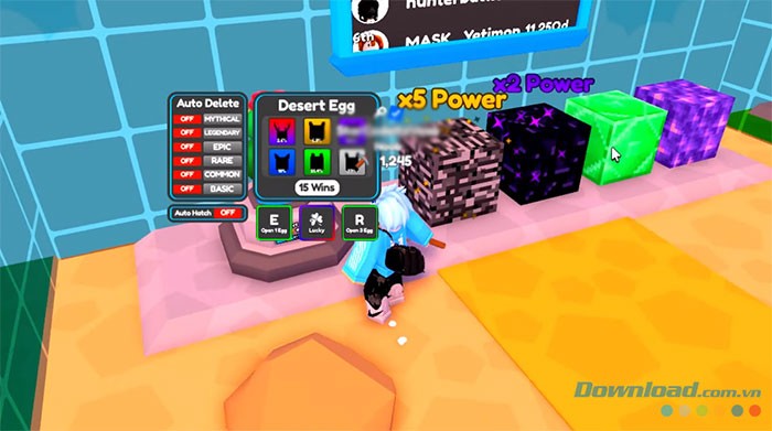 Khám phá bản đồ và khai thác vô số loại quặng trong game Roblox: Rock Mine Simulator