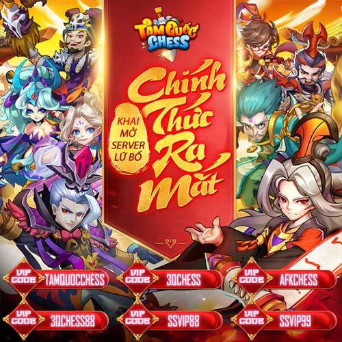 SohaGame dành tặng tân thủ rất nhiều giftcode Tam Quốc Chess nhân dịp ra mắt