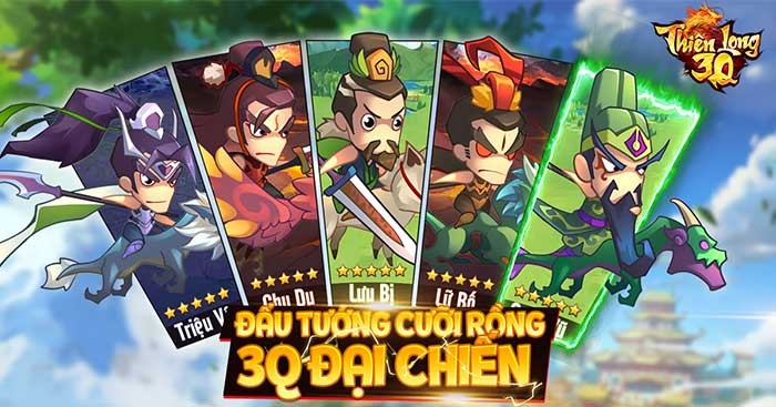 Game chiến thuật thẻ tướng chủ đề Tam Quốc - Thiên Long 3Q