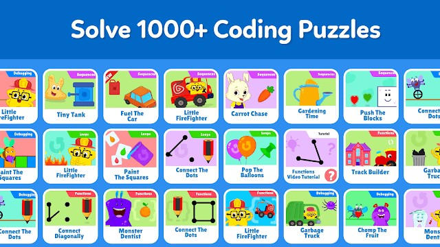 Coding Games For Kids có hơn 100 trò chơi dạy bé về lập trình