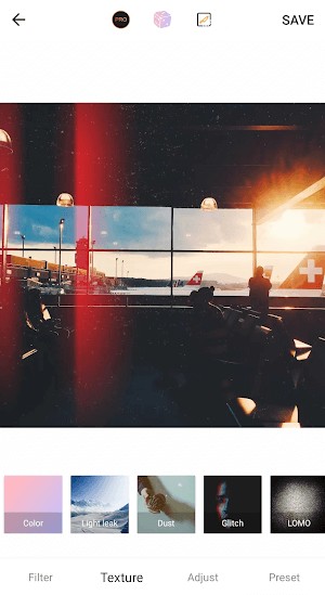 Hiệu ứng light leak ấn tượng