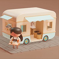 Coffee Caravan Demo - Game Mô Phỏng Xe Bán Cafe Đáng Yêu