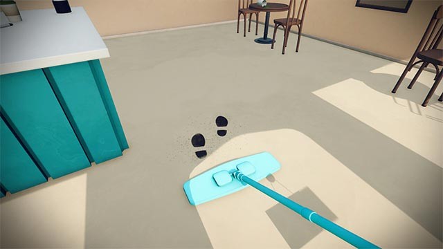 Dọn dẹp cửa hàng để sẵn sàng chào đón những vị khách mới đến với Coffee Express