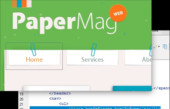 CoffeeCup HTML Editor hỗ trợ xem trước tại thời gian thực