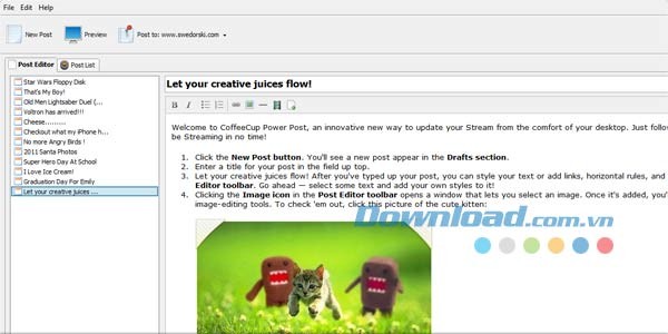 CoffeeCup Power Post