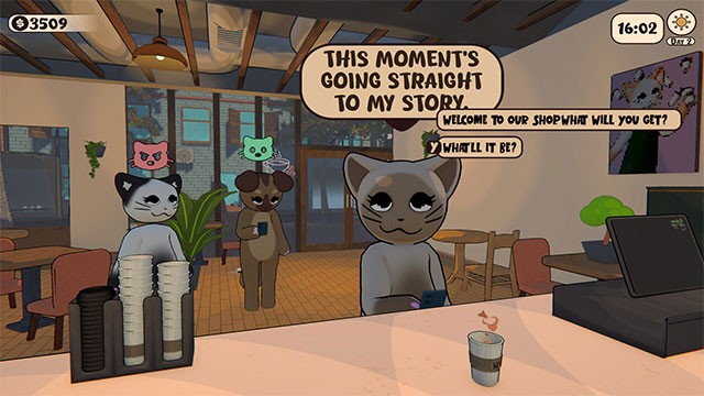 Coffie Simulator mô phỏng pha chế và quản lý quán cafe động vật đáng yêu