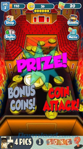 Đẩy xu nhận quà