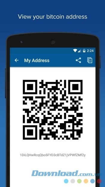 Xem địa chỉ bitcoin của bạn qua mã QR code