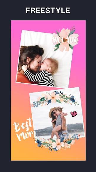 Chọn kiểu tự do trong Collage Maker cho Android