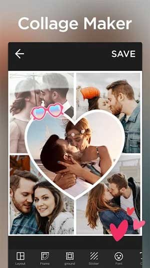Collage Maker Pro có nhiều khung hình độc đáo