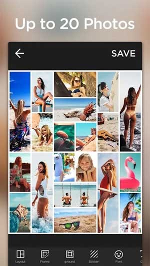 Collage Maker Pro có thể ghép tối đa 20 ảnh