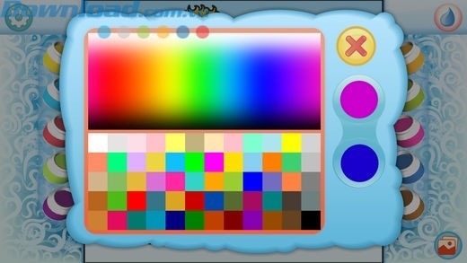 Bảng màu trực quan, dễ lựa chọn