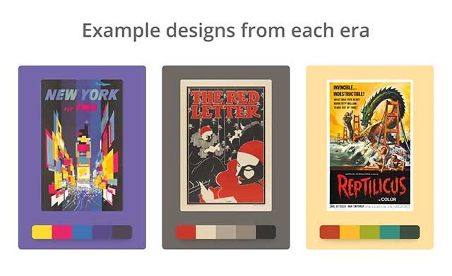 Bảng màu được sử dụng trong các bức tranh và tác phẩm nghệ thuật cổ điển