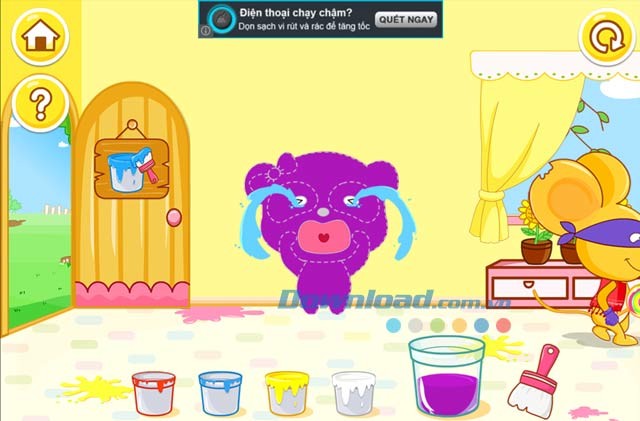 Gấu Miumiu với cử chỉ rất đáng yêu trong Color Mixing Studio