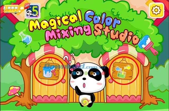 Giao diện ứng dụng Color Mixing Studio