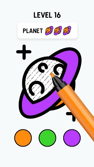 Chọn màu yêu thích và tô màu