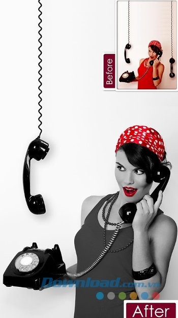 Điều chỉnh màu ảnh bằng Color Pop Effects cho Android