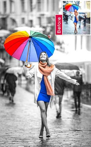 Color Splash Photo là công cụ tạo ảnh Splash chuyên nghiệp