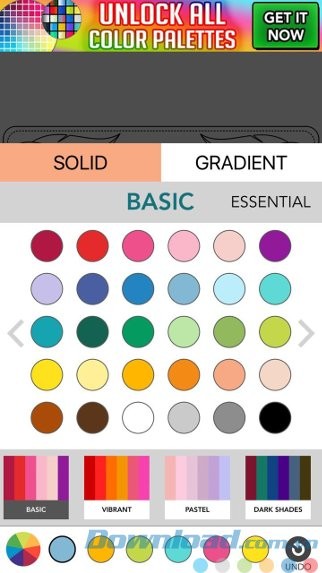 Bảng màu phong phú