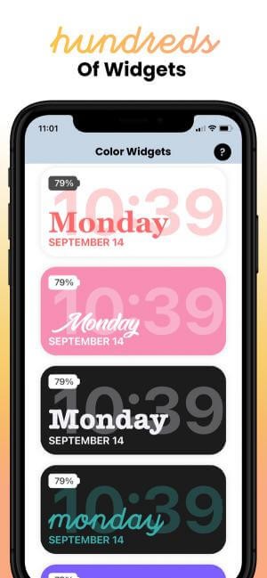 Hàng trăm widget cho bạn chọn để đặt lên màn hình chính