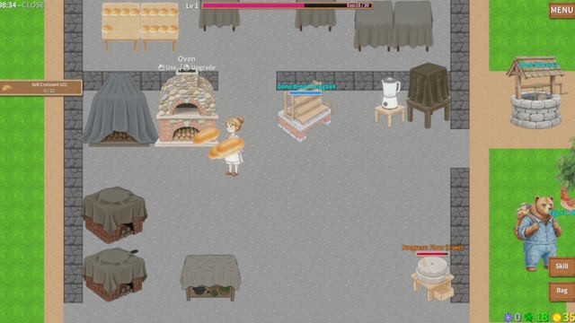 Trồng lúa mì, chế biến nguyên liệu, nướng bánh và bán cho các loài vật