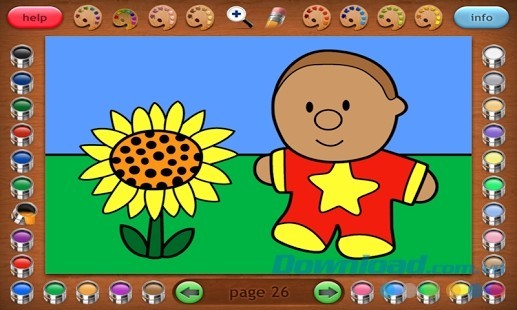 Coloring Book 13: Kids Stuff - Ứng dụng sách tô màu điện tử tốt nhất cho trẻ em