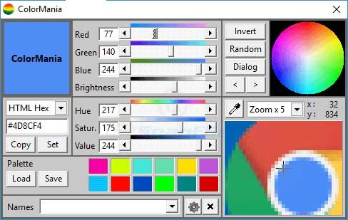 Giao diện ColorMania