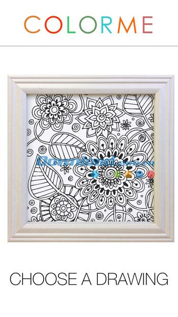 Màn hình chọn mẫu trong Colorme