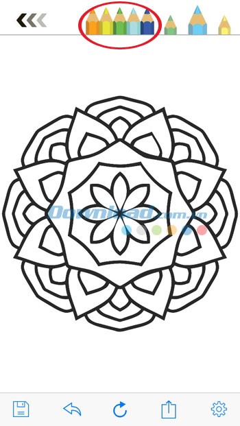 Màn hình tô màu trong Colorme