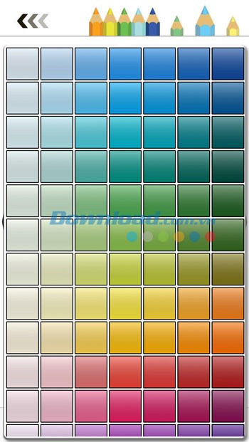 Bảng màu đa dạng của Colorme