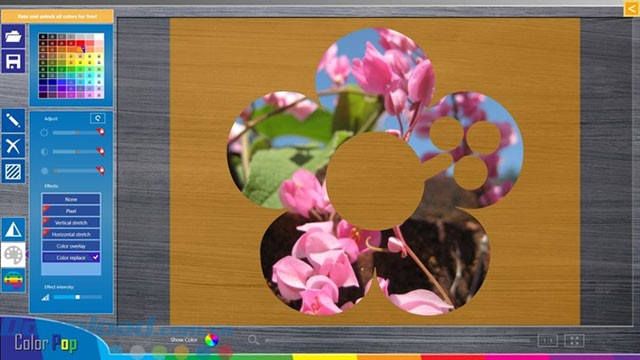 Giao diện ứng dụng ColorPop