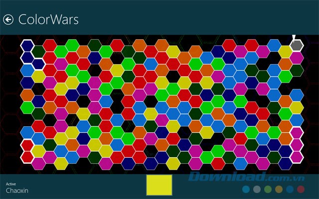 Mở rộng lãnh thổ với ô màu có số lượng nhiều nhất