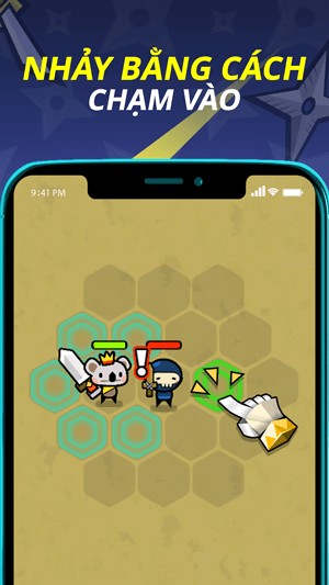 Chạm vào màn hình để nhảy