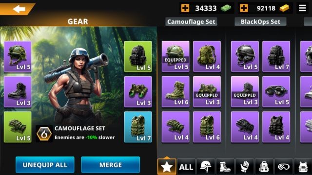 Mở khóa, nâng cấp và triển khai các loại vũ khí hiện đại mạnh mẽ