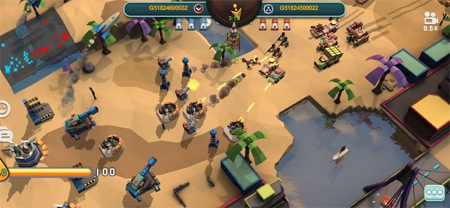 Commander At War có cơ chế thả quân giống Clash Royale