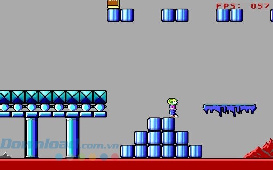 Giao diện phiêu lưu đi cảnh của game Commander Genius