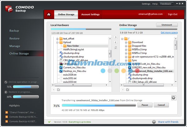 Comodo Backup