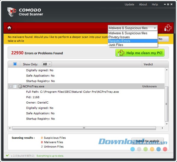Comodo Cloud Scanner