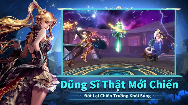 Hệ thống nhân vật gồm 6 class nhân vật, 3 kỹ năng