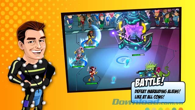 Chiến đấu đánh bại những người ngoài hành tinh tấn công