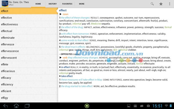 Concise Oxford Thesaurus TR for Android