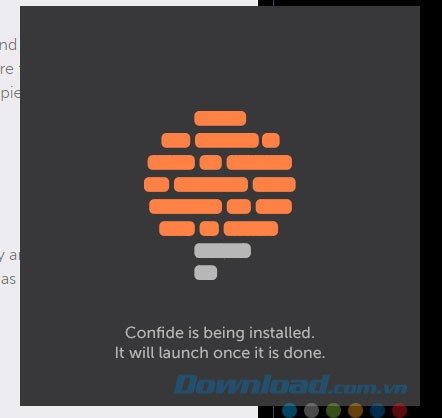 Quá trình cài đặt diễn ra tự động