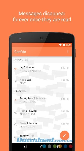 Confide mã hóa mọi tin nhắn