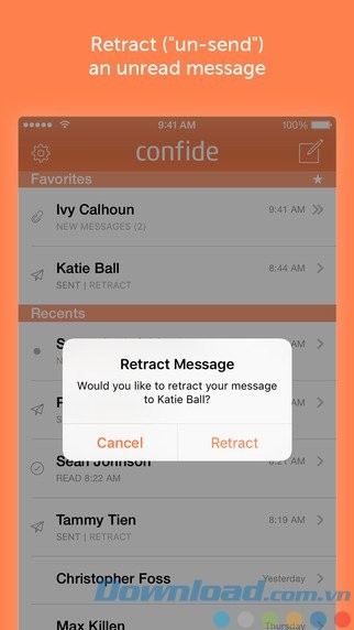 Xóa tin nhắn đã gửi