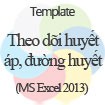 Blood Pressure and Blood Sugar Tracking Tool Template