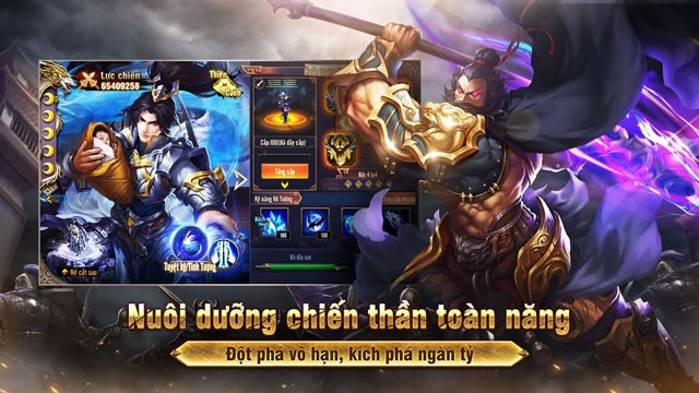 Nuôi dưỡng, nâng cấp chiến thần toàn năng