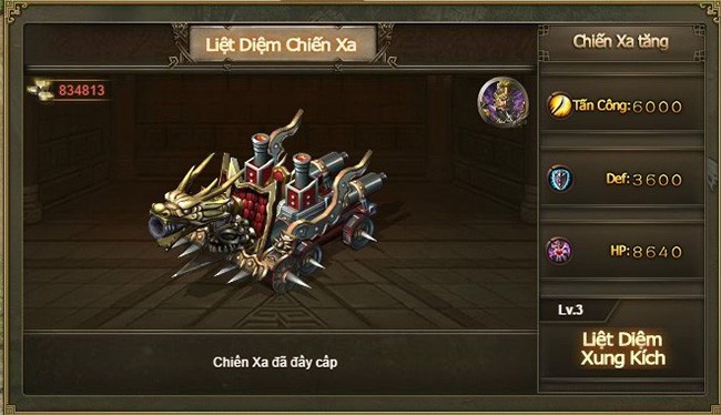 Hệ thống Vũ khí trong Công Thành Xưng Đế Mobile