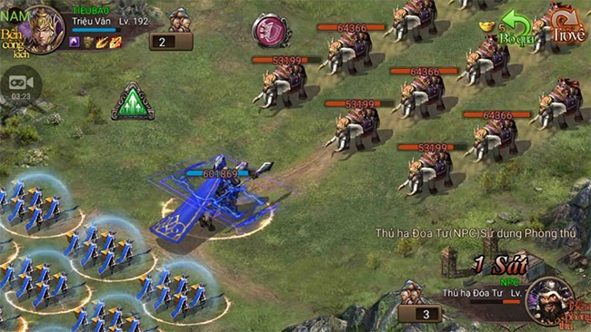 Dàn binh bố trận trong game chiến thuật Công Thành Xưng Đế Mobile